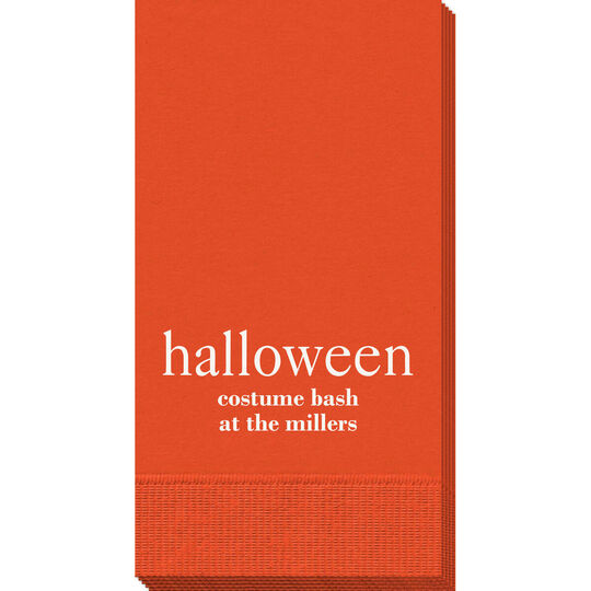 Big Word Halloween Guest Towels